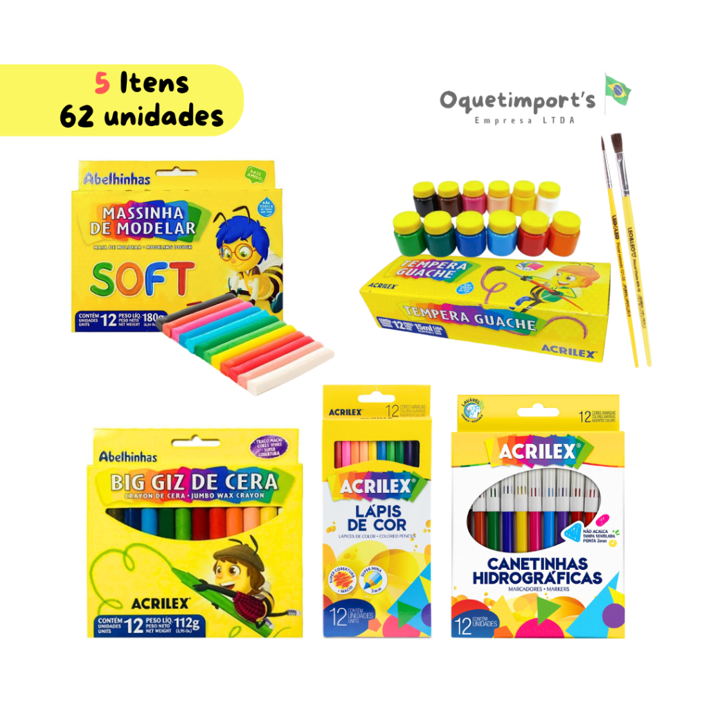 Giz Cera Acrilex: Onde Comprar | BuscaProdutos