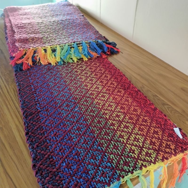 CMA01 CAMINHO+JG 6PÇ JG. AMERICANO CORES ROSINHA,VINHO,LARANJA, AMARELO, AZUL, PRETO .