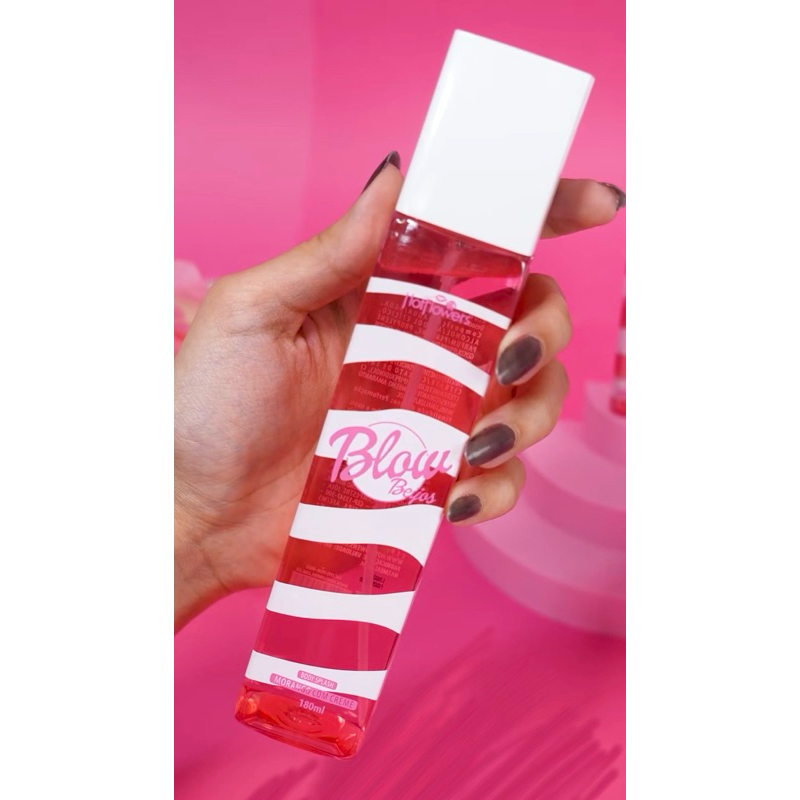 Lançamento body splash morango com creme 180ml Blow Girl Blow Beijos hotflowers