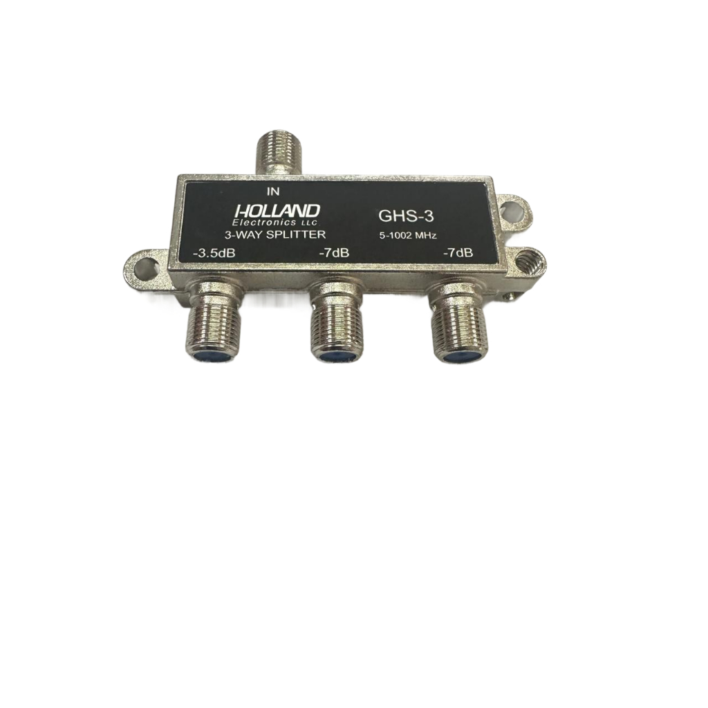 Divisor Antena Holland 1x3 GHS-3 BLINDADO -3.5db -7db 5-1002 mhz