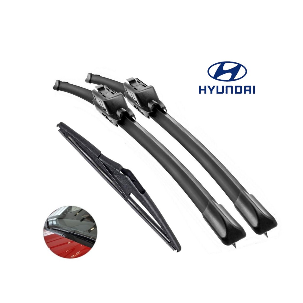 Jogo Palhetas Limpador de Parabrisa Silicone Chuva Hyundai Hb20 Sonata Azera Creta Tucson Veloster em Oferta na Shopee