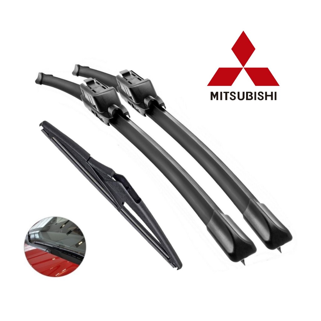 Jogo Palhetas Limpador de Parabrisa Silicone Chuva L200 Asx Eclipse Pajero Tr4 Lancer em Oferta na Shopee