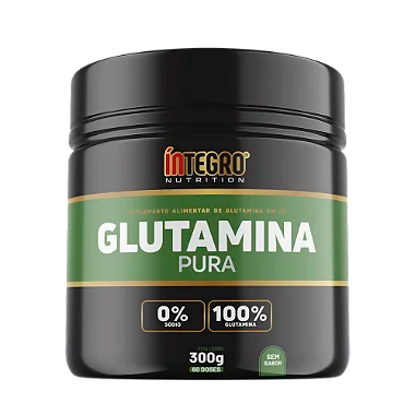 L-Glutamina 100% Pura 300g - Íntegro Nutrition