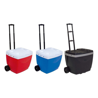 Caixa Térmica 42L Com Rodinha Cooler Grande Até 56 Latinhas Azul Vermelho Preto em Oferta na Shopee