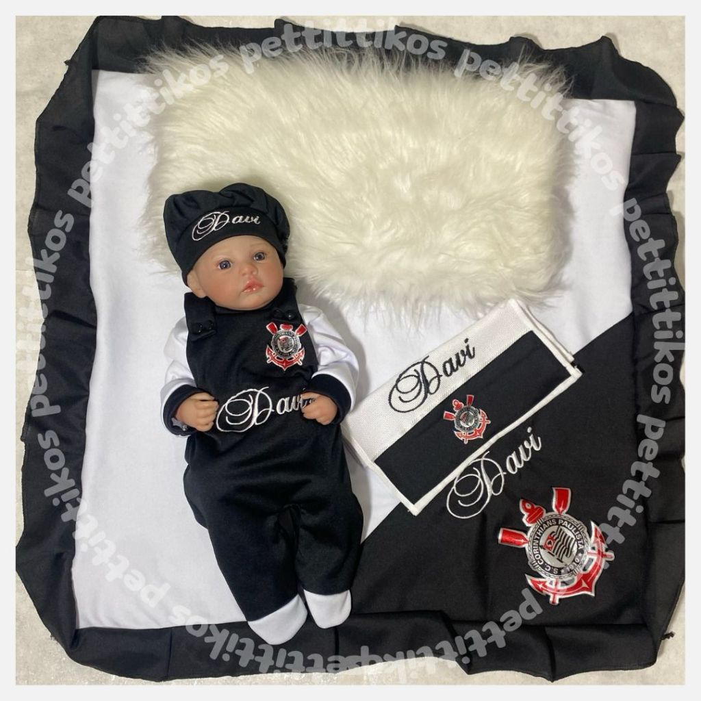 saída maternidade personalizada menino - time - fazemos de todos os times, temas e personagens.