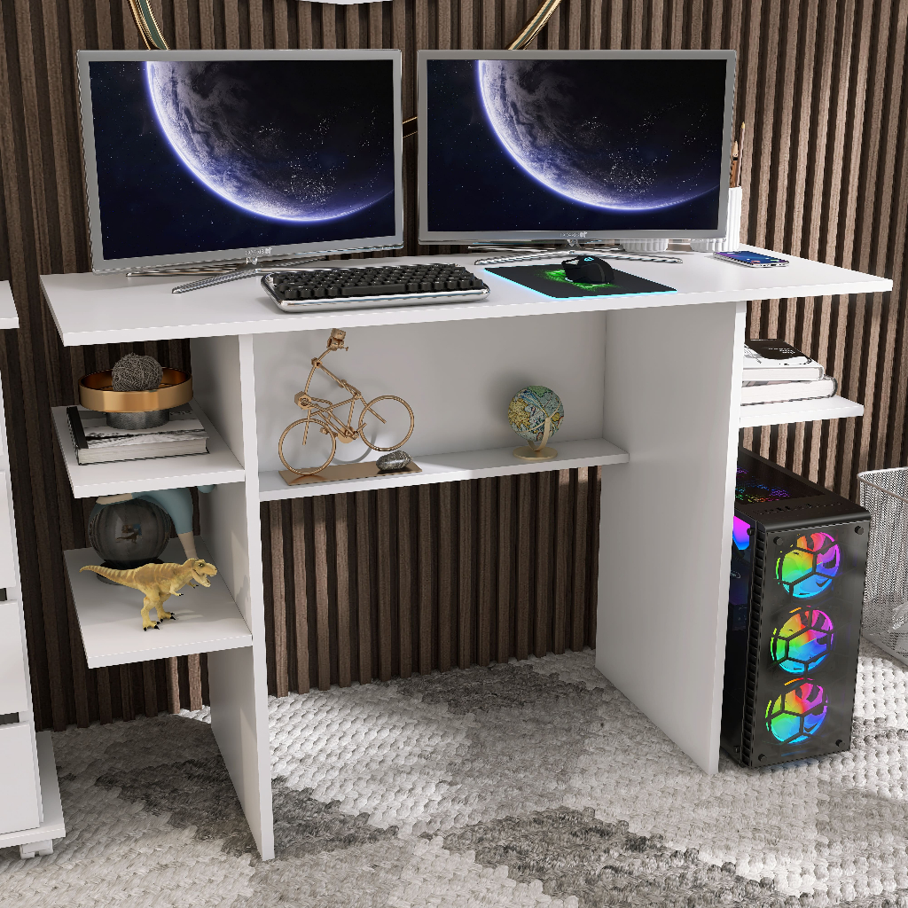 Mesa para Computador Branca - Multiuso para Quarto, Sala e Escritório