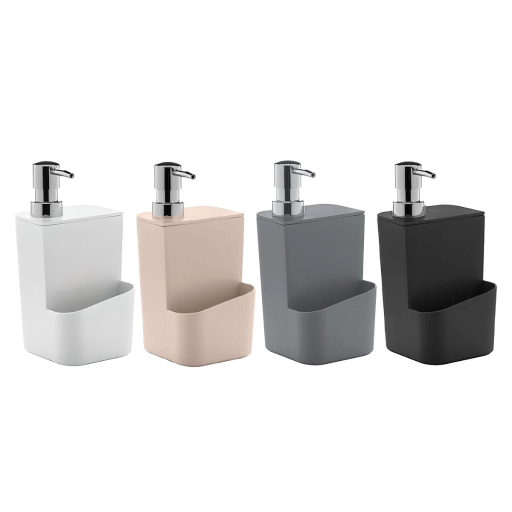 Dispenser Para Detergente Com Porta Bucha Esponja 650ml - Ou - Home & Living