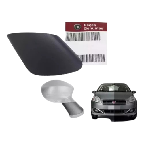 Capa Tampa Acabamento Base Retrovisor Direito Punto Linea em Oferta na Shopee