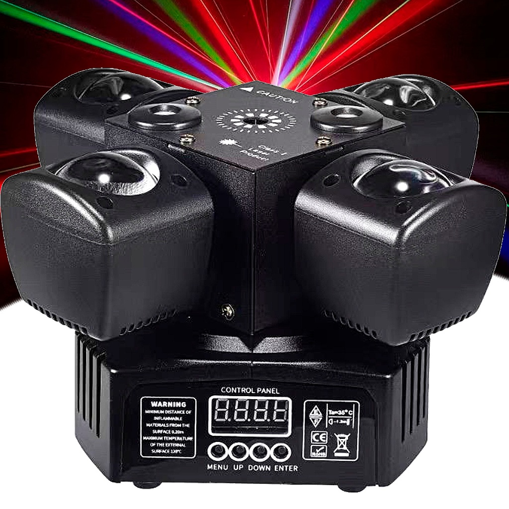 Moving Head Light 48 Leds Rgb 48W Iluminação Dj Festa Show 40w em Oferta na Shopee