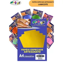 PAPEL LAMICOTE A4 250g - OFF PAPER 10 FOLHAS