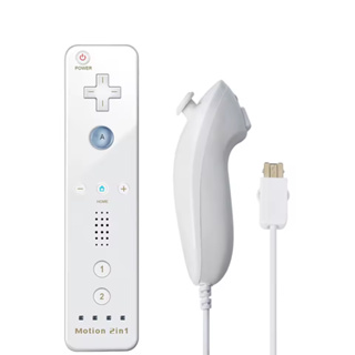 Controle Remote Motion Plus Embutido 2 em 1 + Nunchuck Kit Compatível com Nintendo Wii Branco em Oferta na Shopee