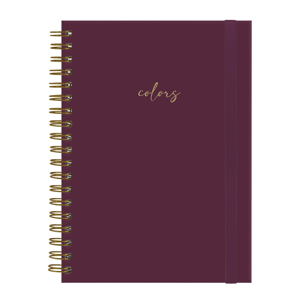 Caderno Capa Dura Colegial Plus Feminino Solid Colors em Oferta na Shopee