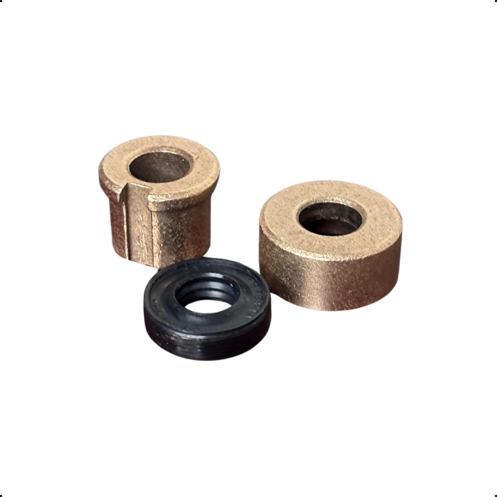 Kit Reparo Retentor E Bucha Bronze Para Agitador Tanquinho Compatível Com Colormaq E Suggar