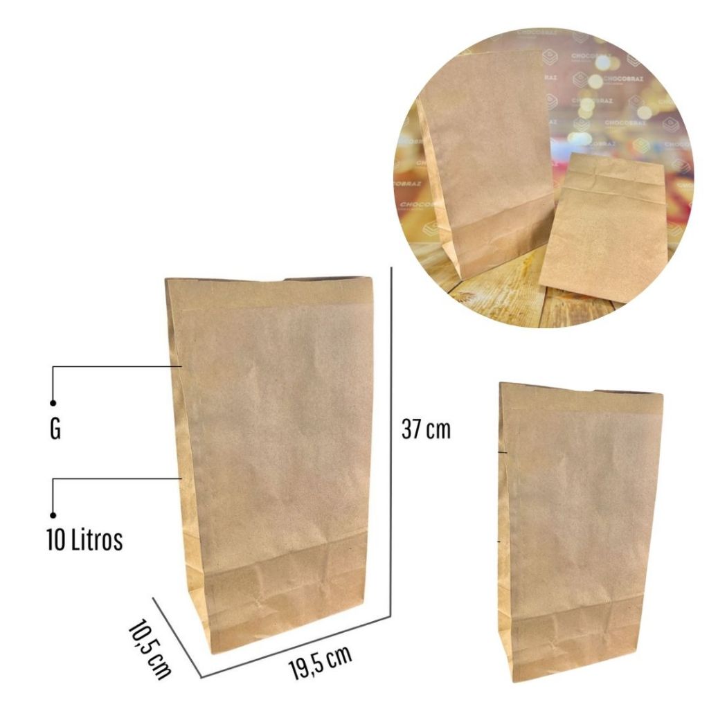 100~400 SACO DELIVERY KRAFT SOS LISO 10KG - A37 X L10,5 X C19,5 CM (G) - Stationery