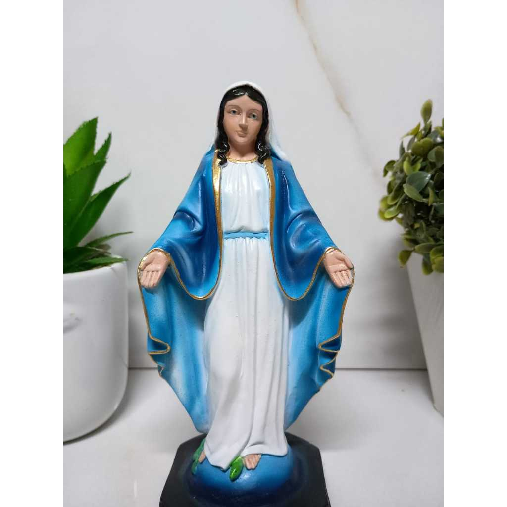 Imagem Nossa Senhora das Graças 20cm em Resina Católica Decoração Religiosa Presente de Fé