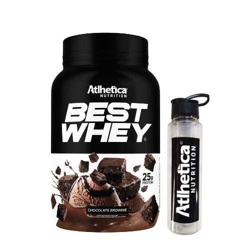 Proteína Best Whey - Sabor Brownie Chocolate 900g - Atlhetica Nutrition
