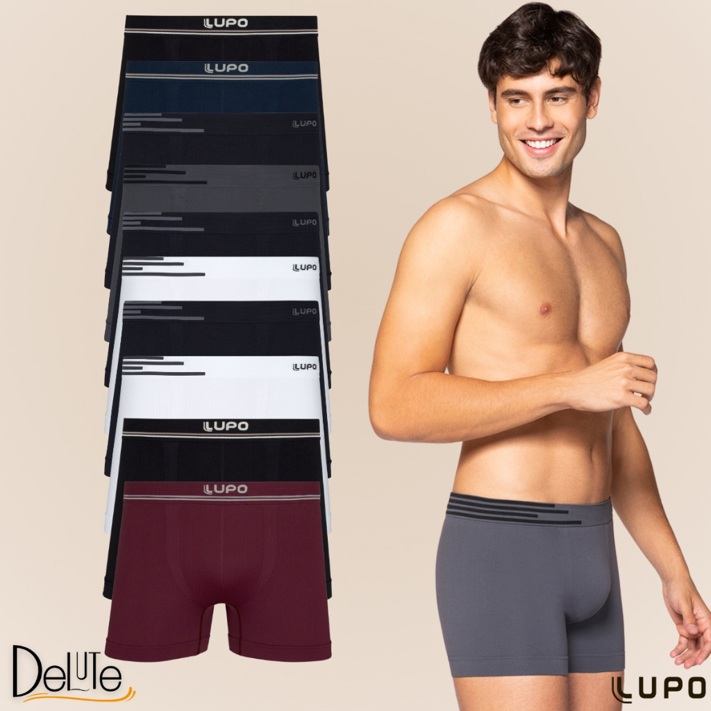 Kit De 10 Cuecas Originais Lupo Basic Boxer Box Microfibra Sem Costura em Oferta na Shopee