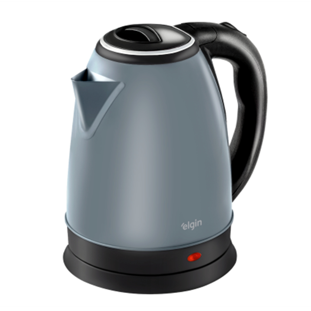 Chaleira Elétrica Inox Cinza Lunar 2 Litros 1200W 220V Elgin em Oferta na Shopee