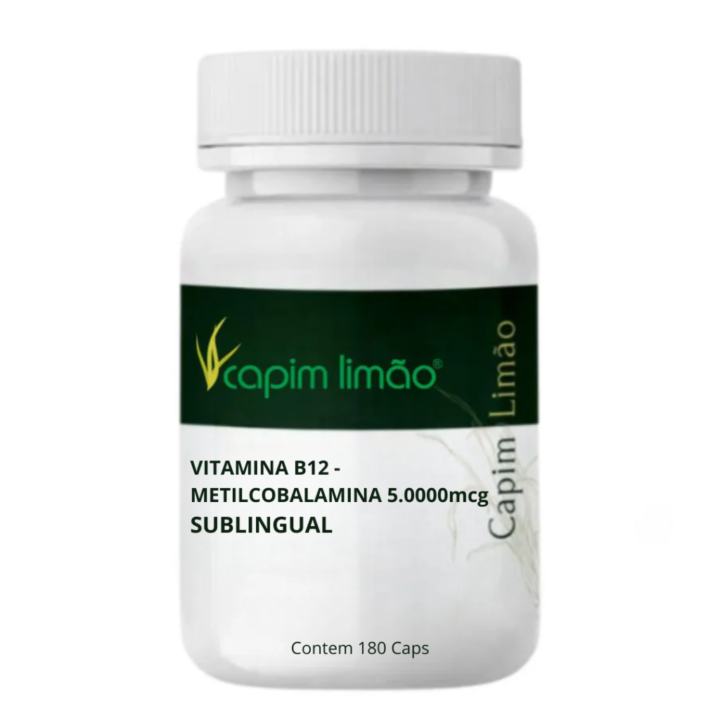Vitamina B12 Metilcobalamina 5000mcg 180caps sublingual