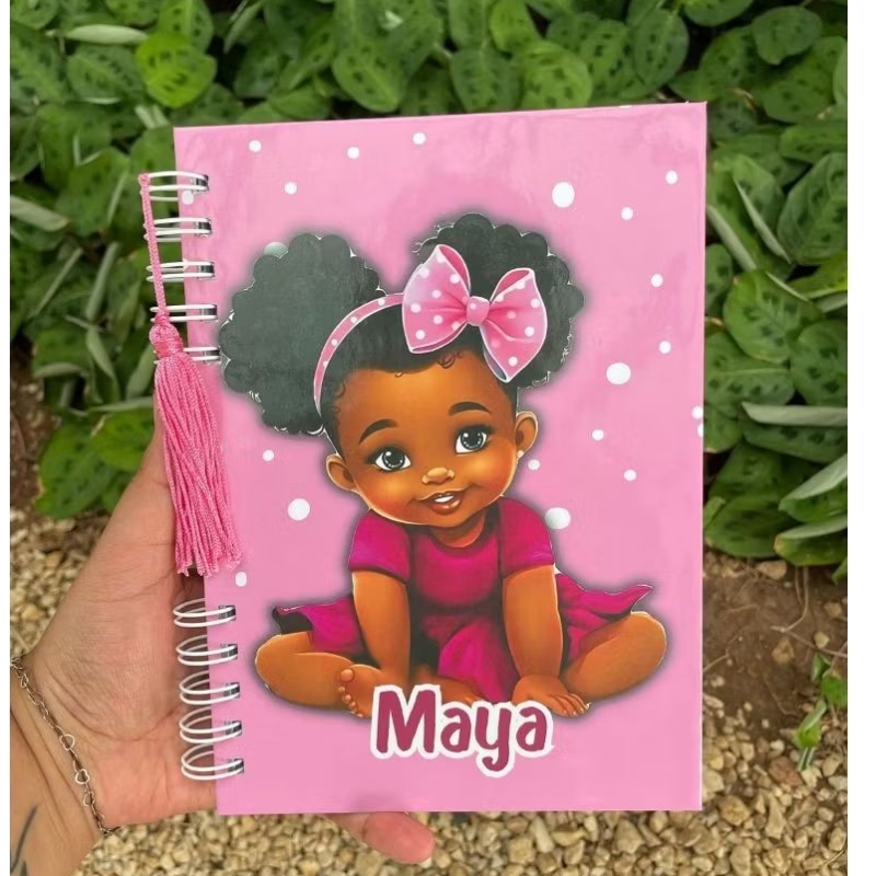 CADERNETA DE VACINAÇÃO/ VACINA- CARTEIRINHA DE SAUDE TEMA MENINA NEGRA - CADERNETA PARA MENINAS PERSONALIZADA CAPA DURA em Oferta na Shopee