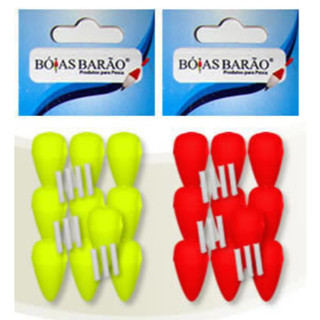 Boia Lambari para Pesca – Modelo Cagueta – Boias Barão – iversas Cores