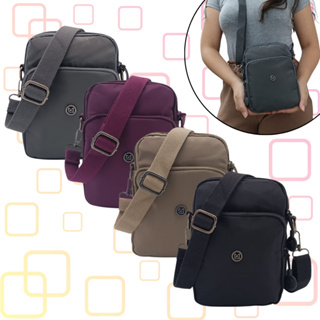 Bolsa Feminina Pequena em Nylon Shoulder Bag com Alça de Mão e Transversal em Oferta na Shopee