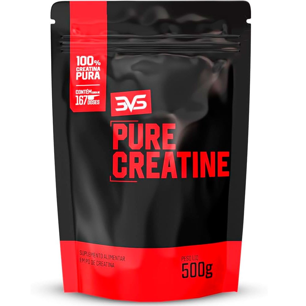 Creatina Monohidratada 100% Pura - Pacote 500g - 3VS Nutrition