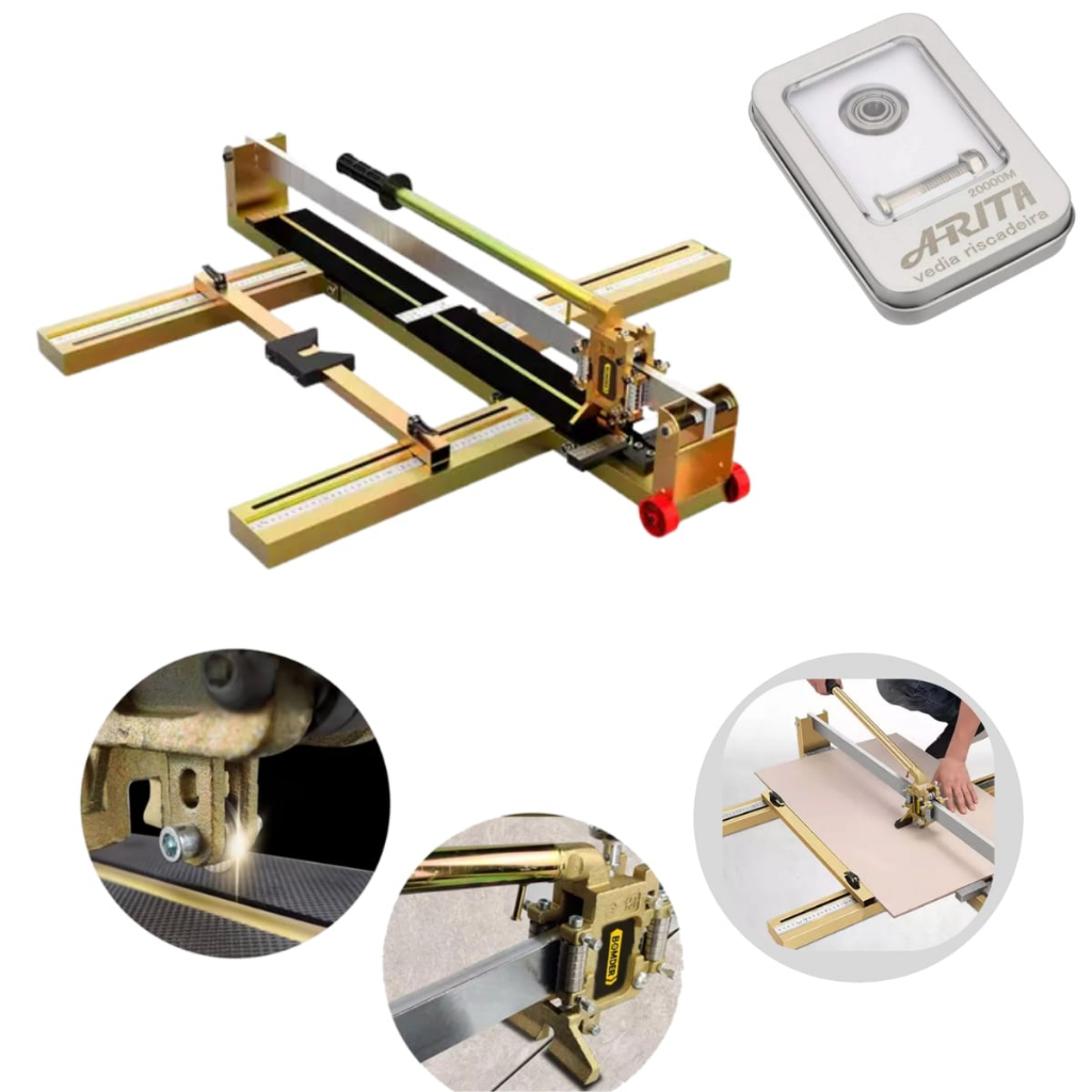 Riscadeira Cortadora De Piso Com Laser Portatil Com Rodizios em Oferta na Shopee