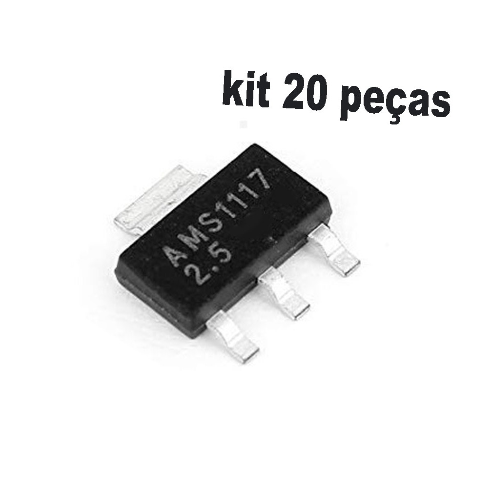 Ci ams1117 2,5v Lote 20 peças  Ams1117 lm1117 novo 20 Uni