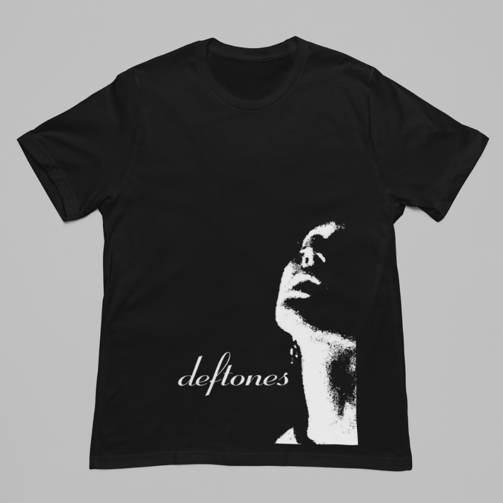 Camiseta Deftones Banda Rock Estampada Em Algodão Unissex T-shirt Streetwear Preta em Oferta na Shopee