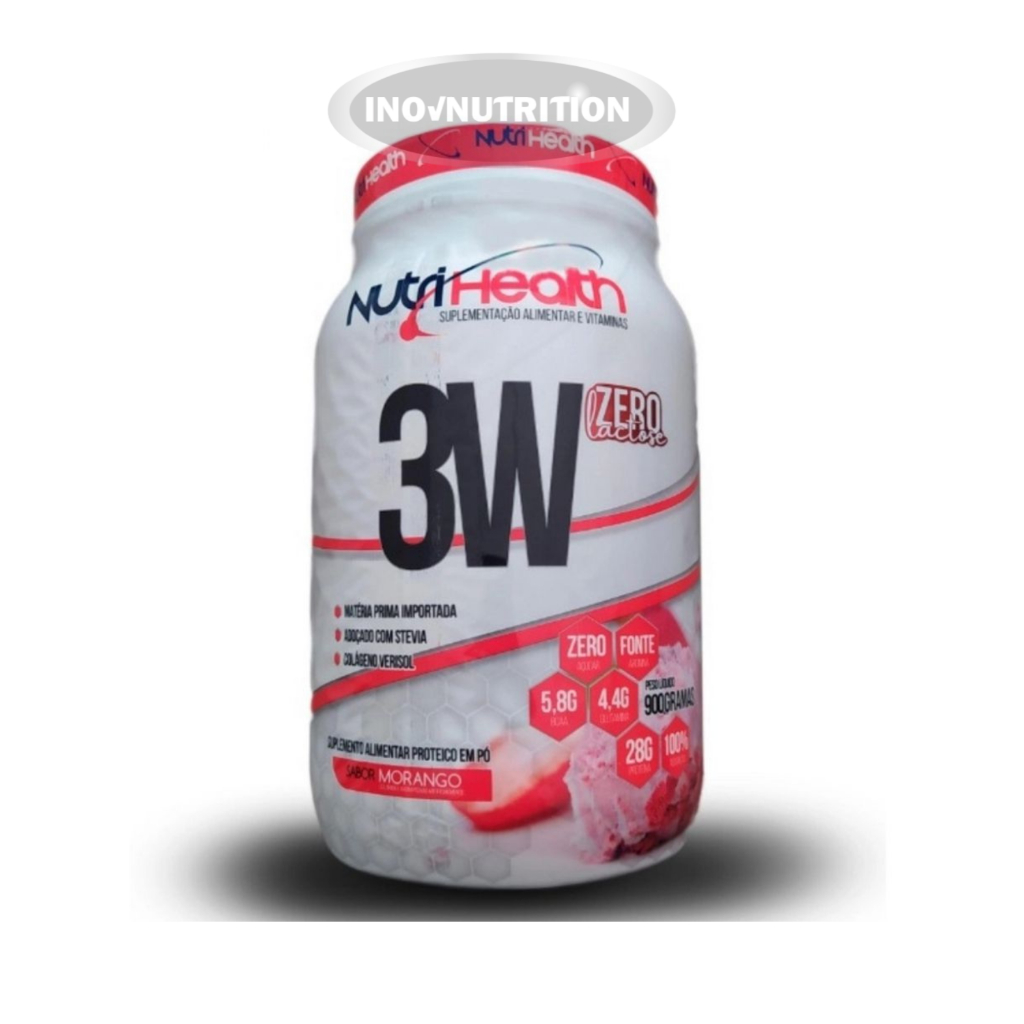 Whey 3W Zero Lactose 900g - Nutri Health
