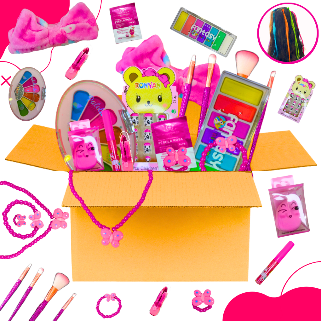 Kit Maquiagem Infantil 10 Itens Completos Make Kit De Maquiagem Criança