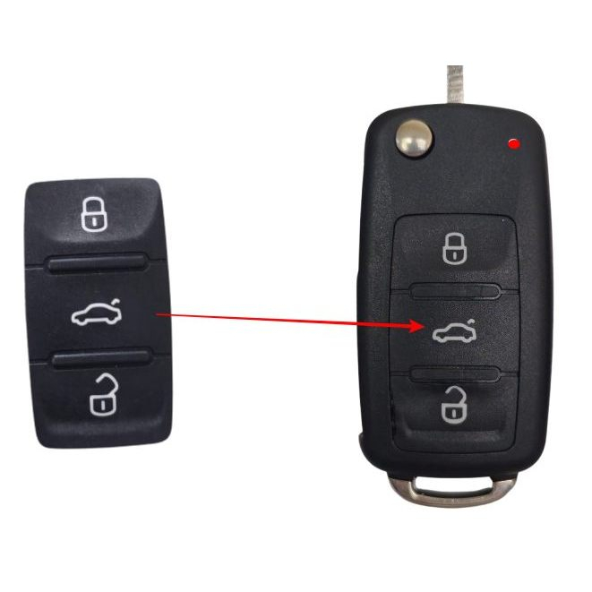 Borracha Botao Da Chave Canivete Gol Voyage G6 G7 3bt Jetta Up tsi Tiguan