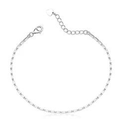 Pulseira Feminina de Prata 925 Riviera Baguete