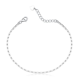 Pulseira Feminina de Prata 925 Riviera Baguete em Oferta na Shopee