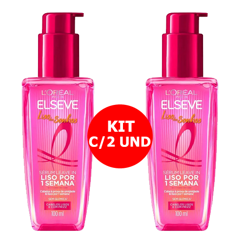 Kit C/2 Sérum Elseve Liso dos Sonhos 100mL em Oferta na Shopee