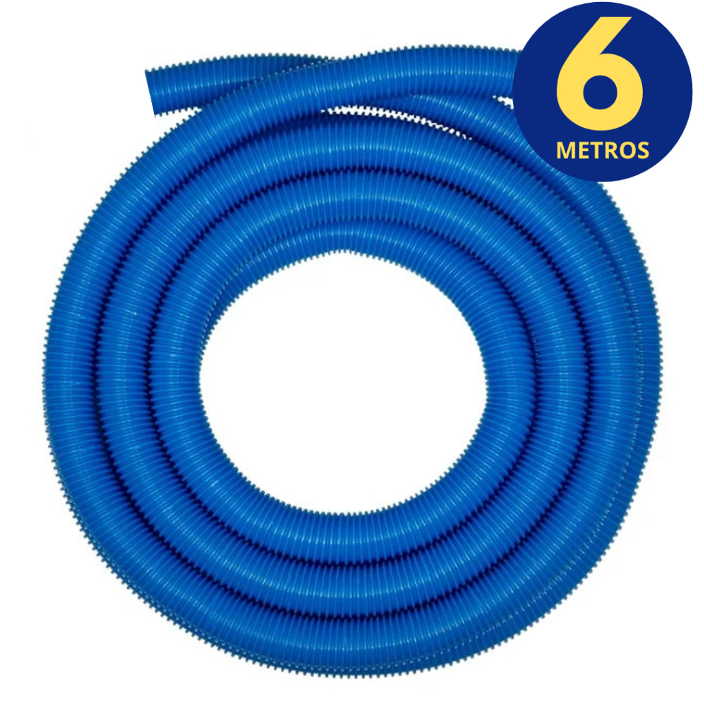 Mangueira De Piscina Flexível 6 Metros Flutuante para Aspiração