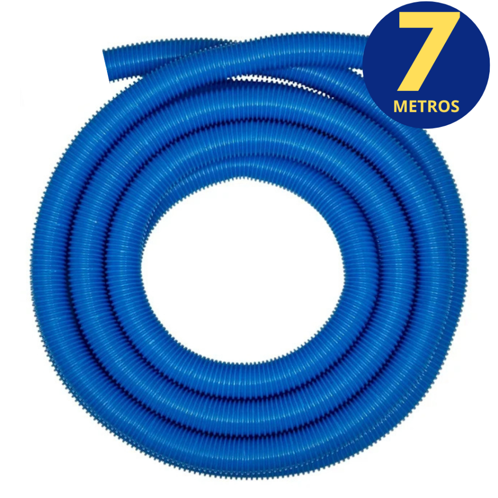 Mangueira De Piscina Flexível 7 Metros Flutuante para Aspiração