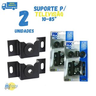 Suporte  Para TV  Kit 2 Unidades Para TV De 10 Até 85 Polegadas  Universal P/ Tv Led, Lcd Plasma