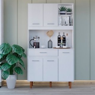 Lançamento Cozinha Compacta Balcão E Armário Aéreo Elegante E Funcional Ideal P/ Qualquer ...