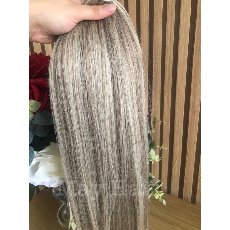 Cabelo russo semi humano ✨75cm 200g✨mega hair loiro aplique fibra russa humanizado superior cabelo orgânico bio humano