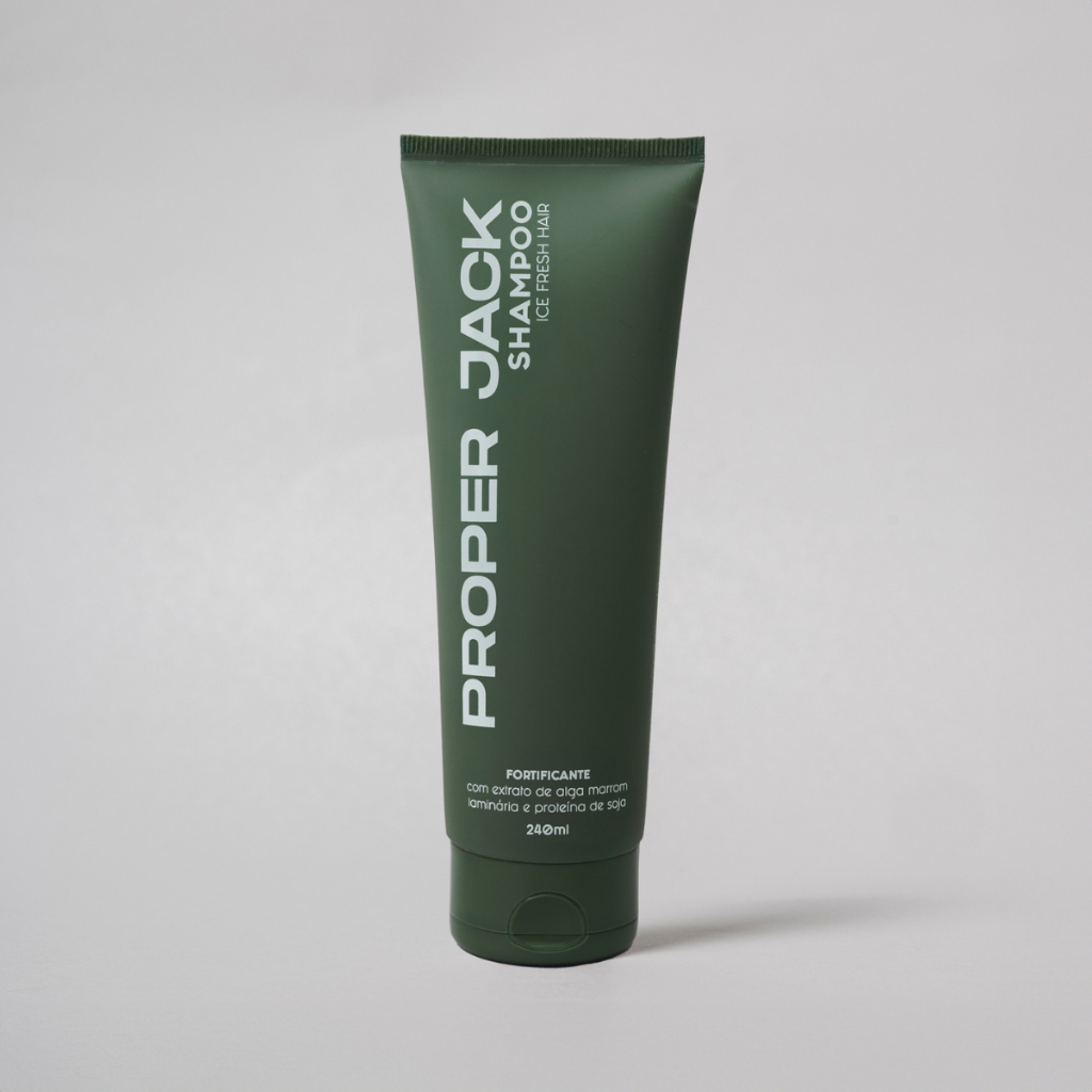 Shampoo ICE FRESH HAIR - Proper Jack - 240 ml - Ação Fortificante