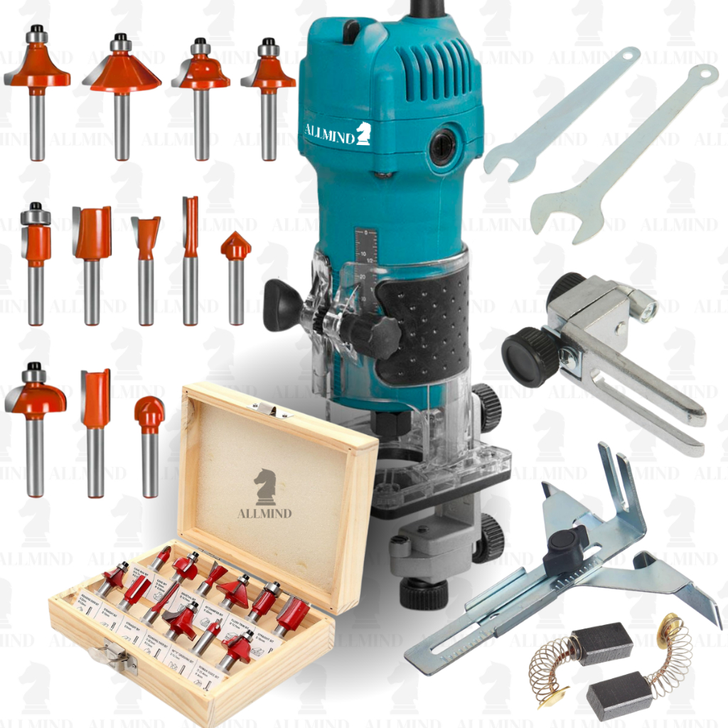 Tupia Laminadora Manual Profissional Similar Makita Bosch Com Kit Fresa E Maleta De 12 Peç...