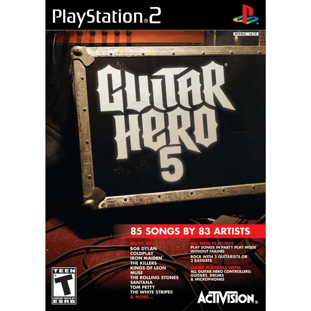 Jogo Guitar Hero 5 - PLAYSTATION 2 - PS2