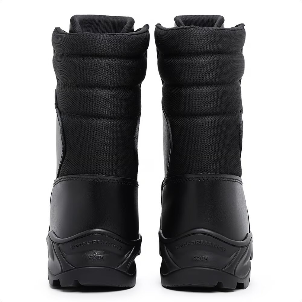 Melhor Bota Coturno Calçado Masculina Acero Choque Preto Padrão Vigilantes Policia Tático Policiais Civis Bombeiros PM