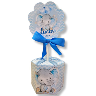 10 Centro de mesa Elefantinho Kit Festa Chá Revelação Aniversário em Oferta na Shopee