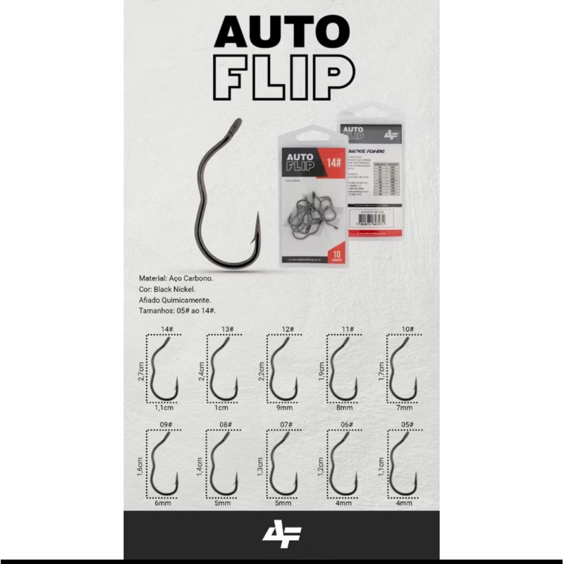 ANZOL ALBATROZ FISGADA AUTOMATICA/ AUTO FLIP/ FISGA AUTOMATICA/ ANTI-DESACOPLAMENTO