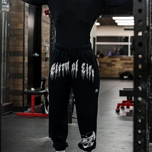 Calça Moletom Life Academia Treino Confortável Varias Cores Flanelado Básico Casual Streetwear Etern
