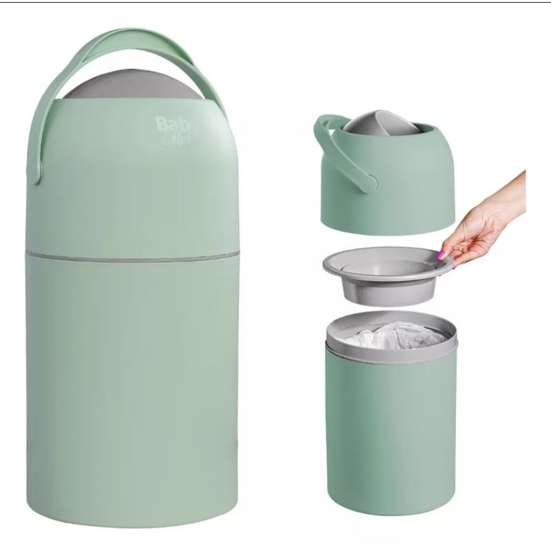 lixeira para fralda de bebe antiodor 20 fraldas em Oferta na Shopee