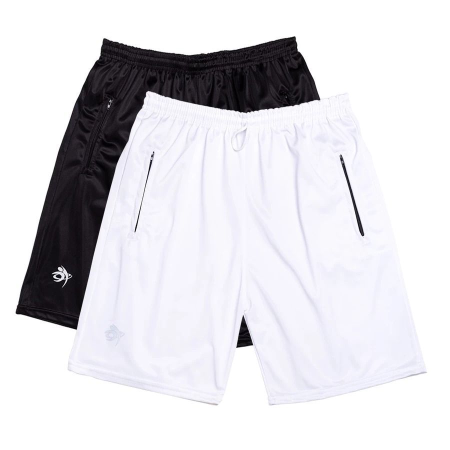 2 Bermuda Short Dry Fit Refletivo Com Zíper Masculina Casual- Treino- Academia -Esportes- Exercícios